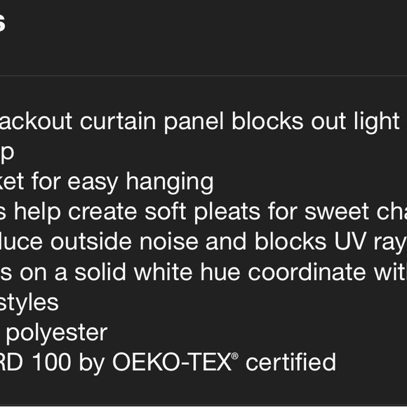 84” Blackout Navy Dot Curtain Panels Pillowfort (set of 4!) - Picture 5 of 6